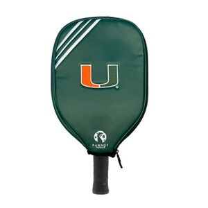 NCAA University Miami Hurricanes Pickleball Padded Zip Cover Protector NEW